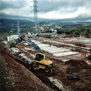 Terraplenado para la realización de instalaciones eléctricas en Jaén