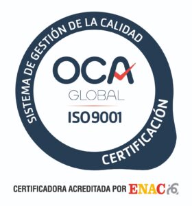 Certificado ISO 9001 de gestión de la calidad (OCA Global)