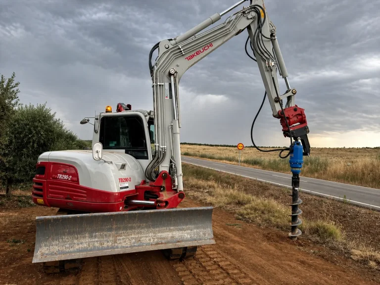 Ahoyadora para excavadora