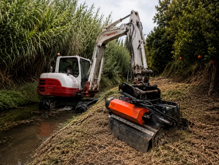 Desbrozadora para excavadora